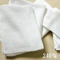 ベトナム製シリンダー白タオル総パイル240匁