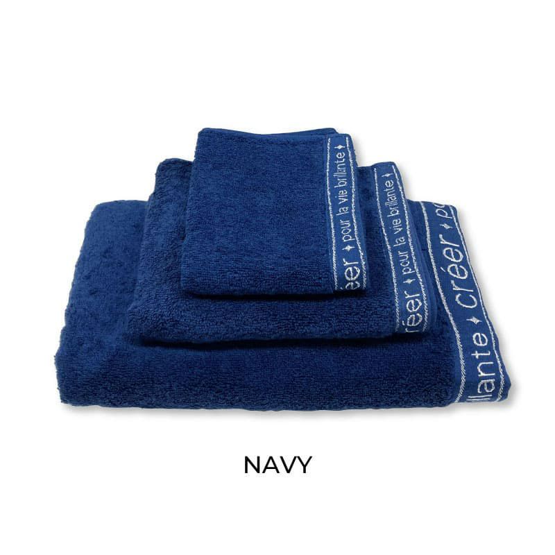 クレエタオル生地色：ネイビーブルー