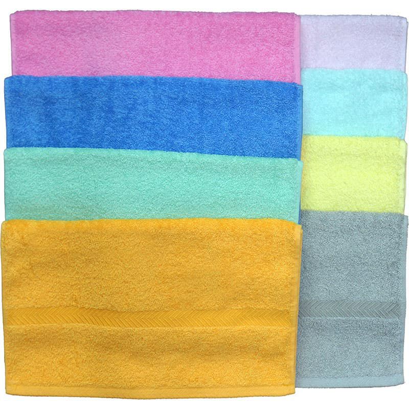 ハネシカ国産泉州コーマ糸カラーフェイスタオル（中色）