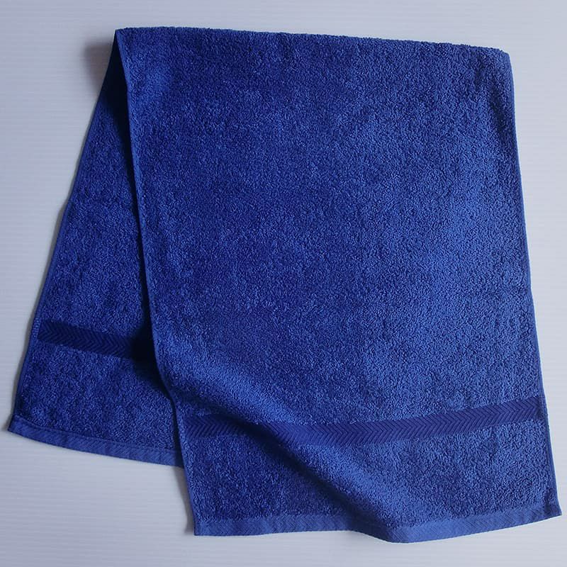 国産コーマ糸カラーフェイスタオル色：ロイヤルブルー