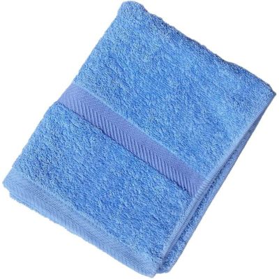 コーマ糸カラーフェイスタオル色：アクアブルー