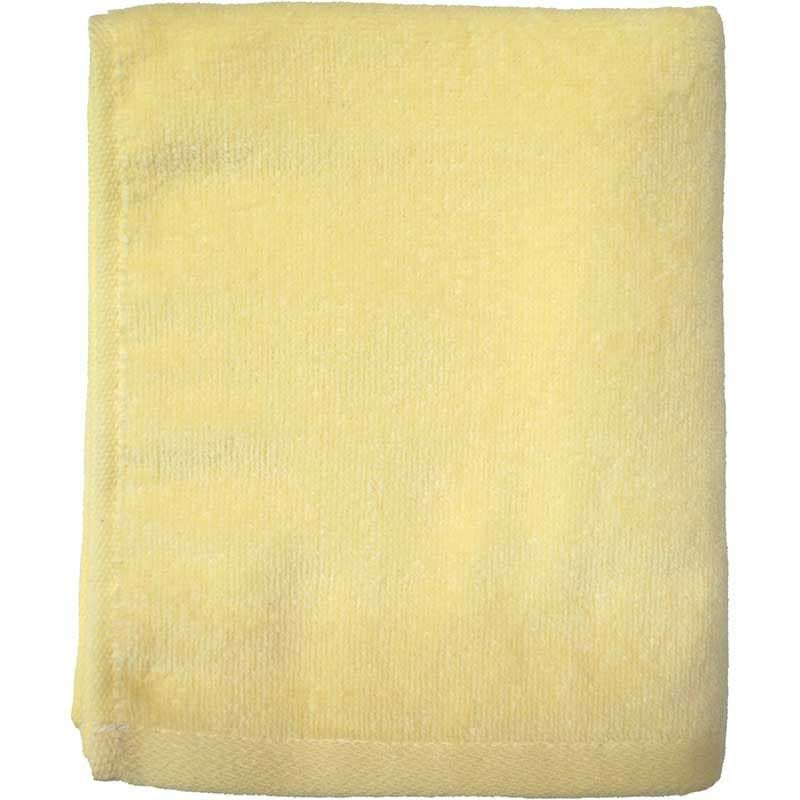 中国製シャーリングフェイスタオル色：クリームイエロー