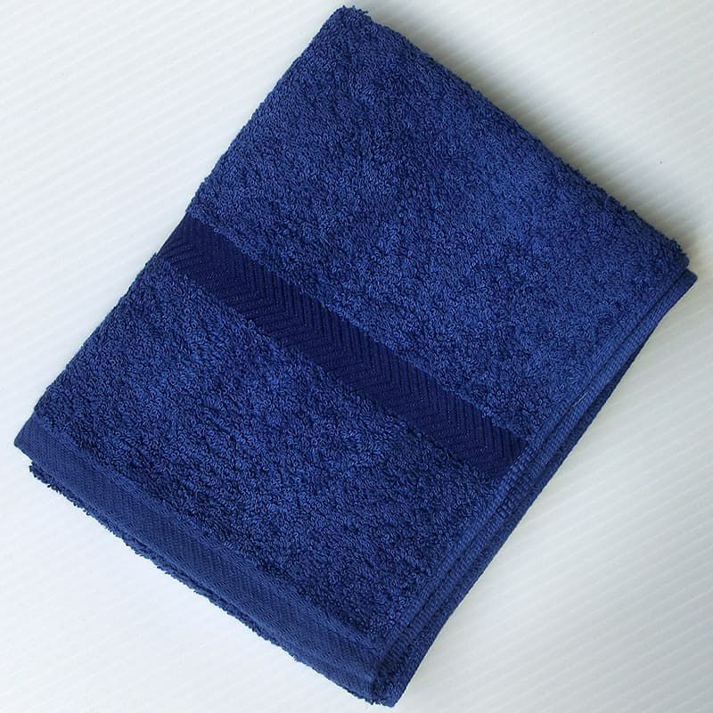 国産コーマ糸カラーバスタオル色：ロイヤルブルー