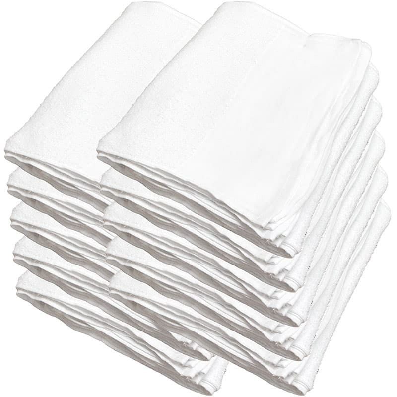 140匁ベトナム製シリンダー白タオル【平地付き】：120枚組