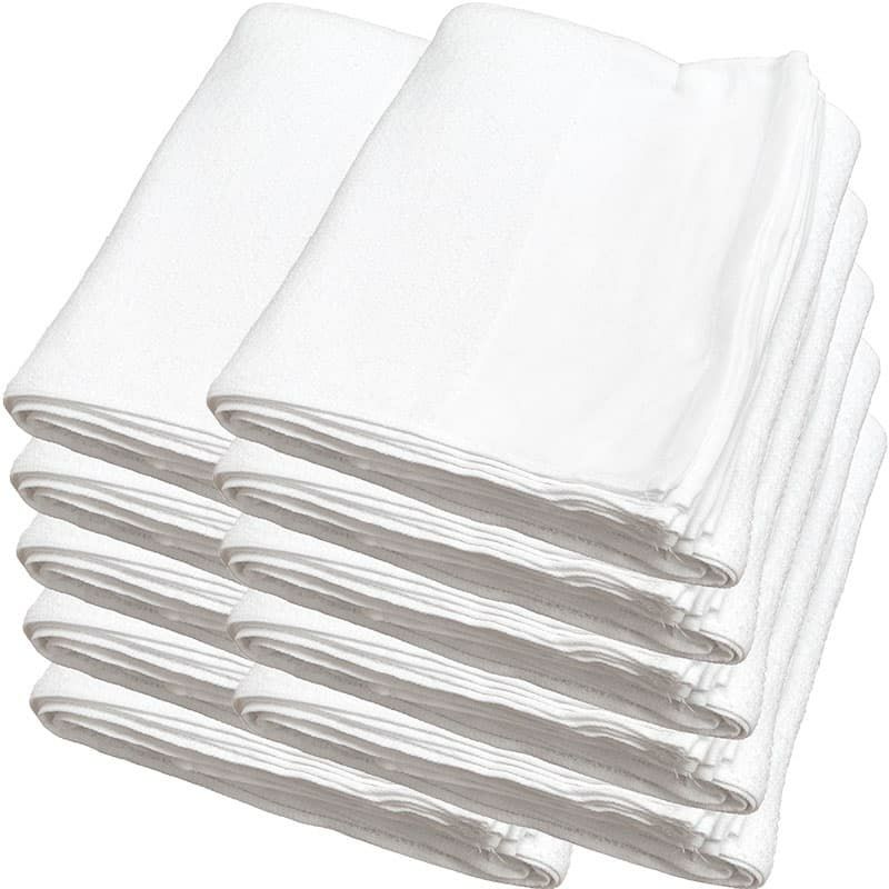 180匁ベトナム製シリンダー白タオル【平地付き】：120枚組