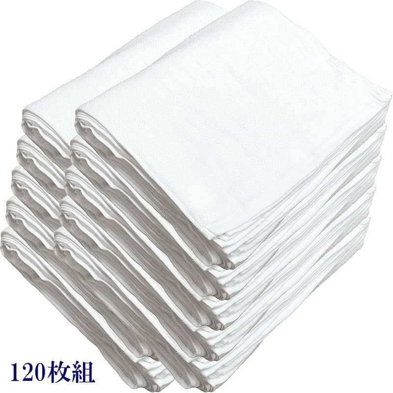 200匁ベトナム製シリンダー白タオル【総パイル】：120枚組