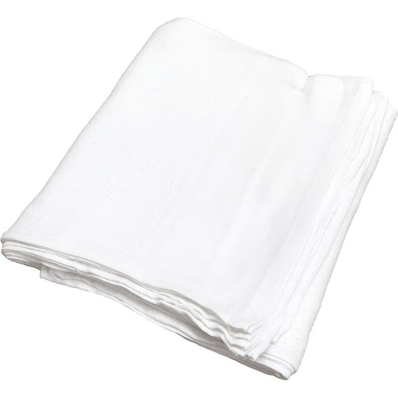 160匁ベトナム製シリンダー白タオル【平地付き】：12枚組