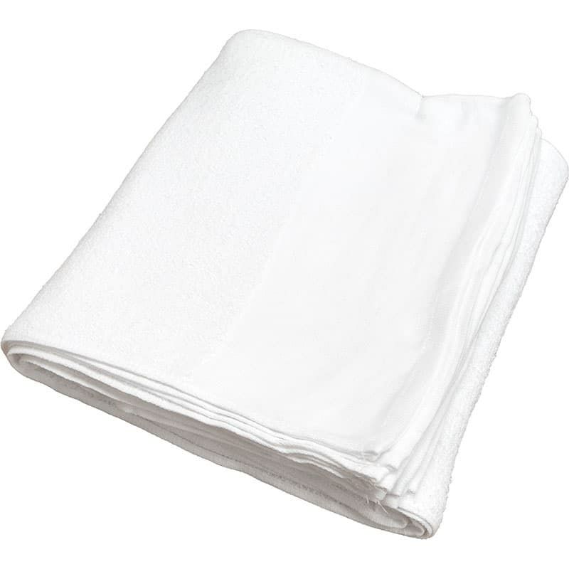 180匁ベトナム製シリンダー白タオル【平地付き】：12枚組