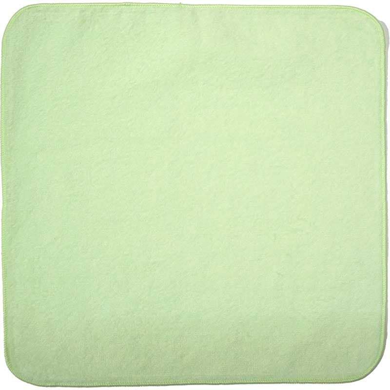 ベトナム製シャーリングミニタオル20㎝：グリーン