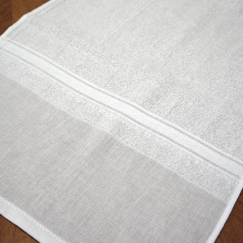 日本製白ソフト平地付180匁生地拡大