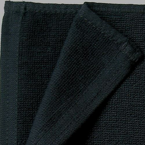 レピア織業務用黒フェイスタオルの縫製
