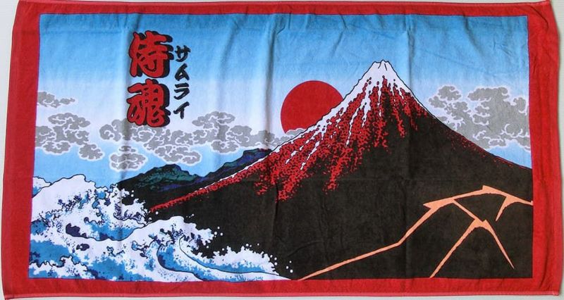 浮世絵バスタオル「富嶽三十六景+富士山」