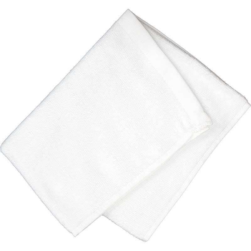 260匁 32番手双糸 業務用フェイスタオル（白）：サンプル1枚|業務用