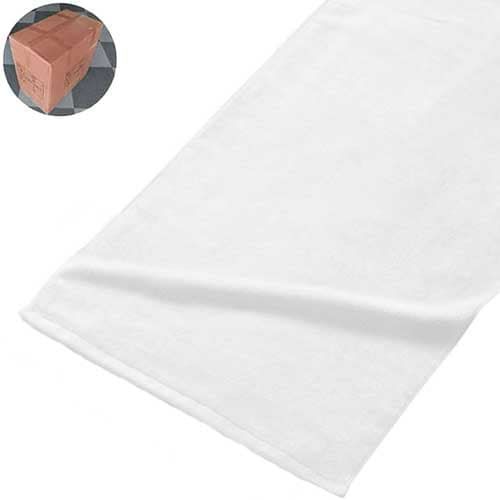 500匁ベトナム製シャーリングスポーツタオル（白）