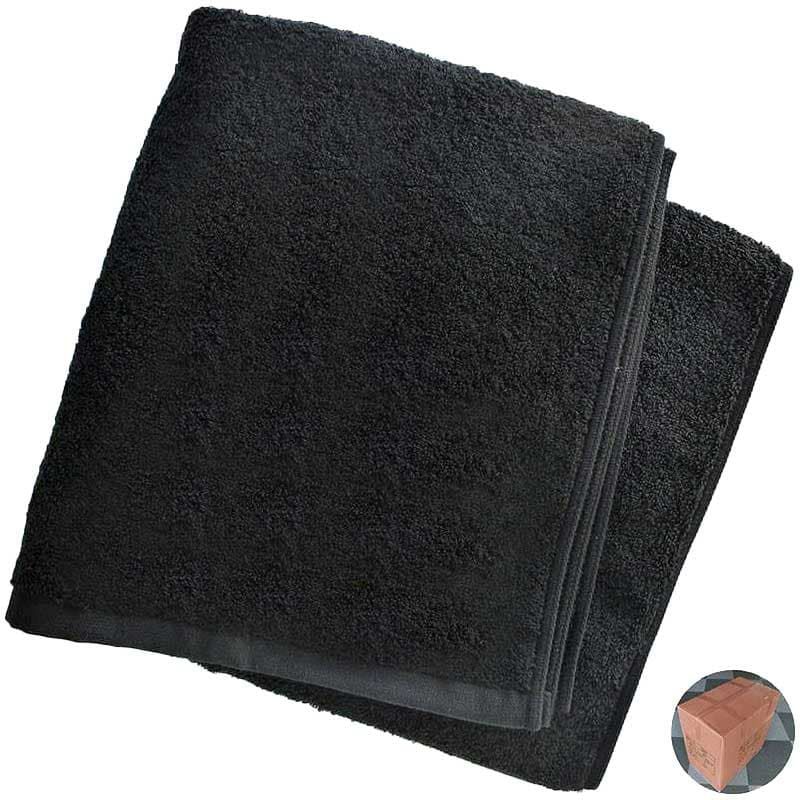 850匁今治製バスタオル（黒）：1ケース120枚組