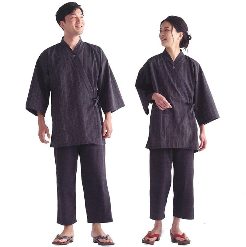 紬調 和の極み作務衣上下セット：20セット組