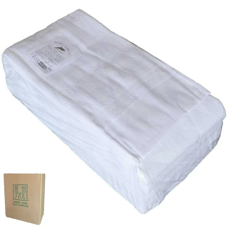 180匁国産泉州ソフト白タオル【平地付き】：600枚組