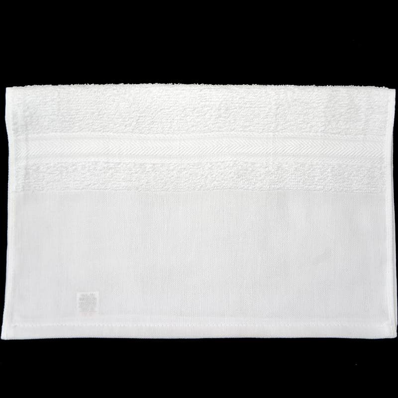 180匁国産泉州ソフト白タオル【平地付き】表面