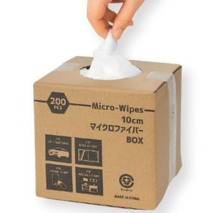 10cmマイクロファイバーエッジレスクリーナー200枚入りボックス