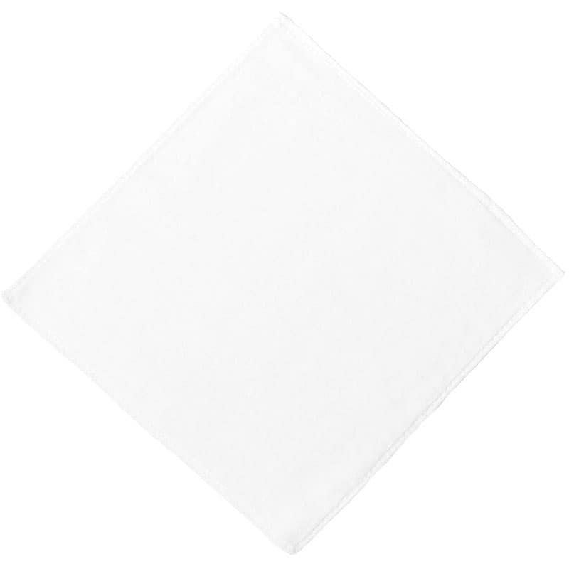 25cm抗菌防臭加工シャーリングタオルハンカチ（白）