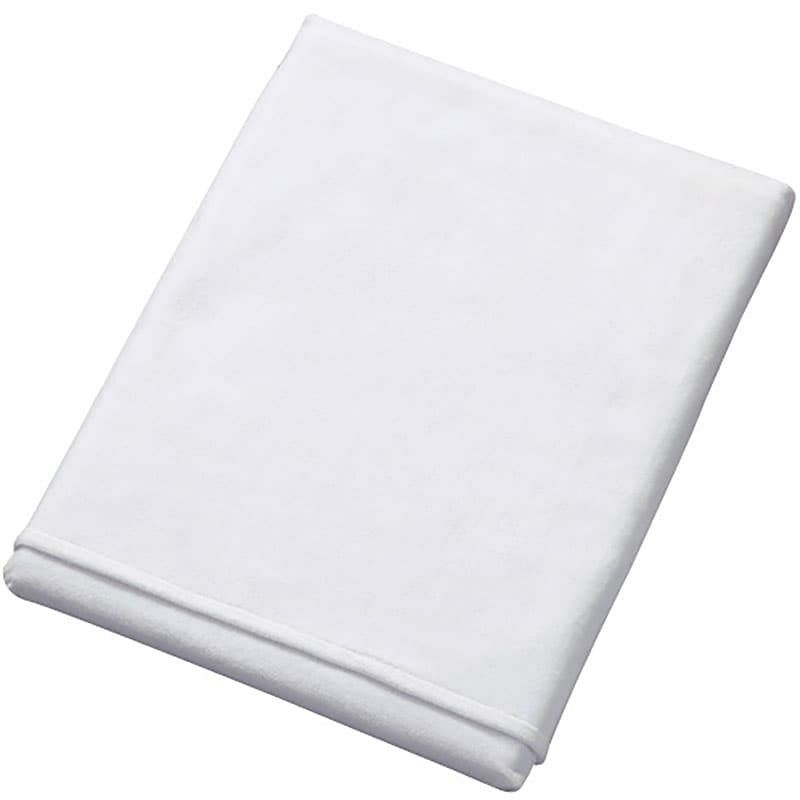 高密度シャーリング白バスタオル