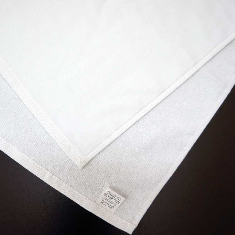 密度シャーリング白タオル表裏面