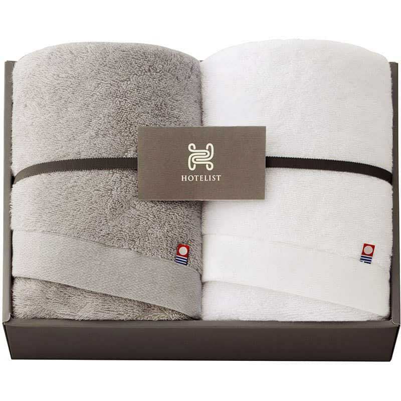 HOTELISTフェイスタオル：2枚箱入ギフト