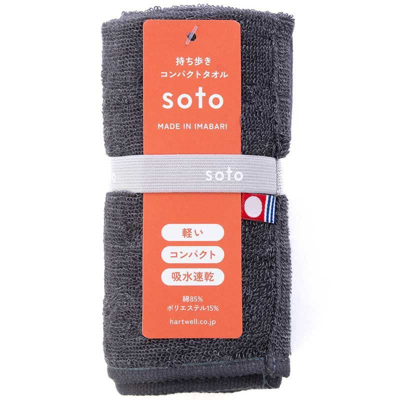 ソトフェイスタオル色：グレー
