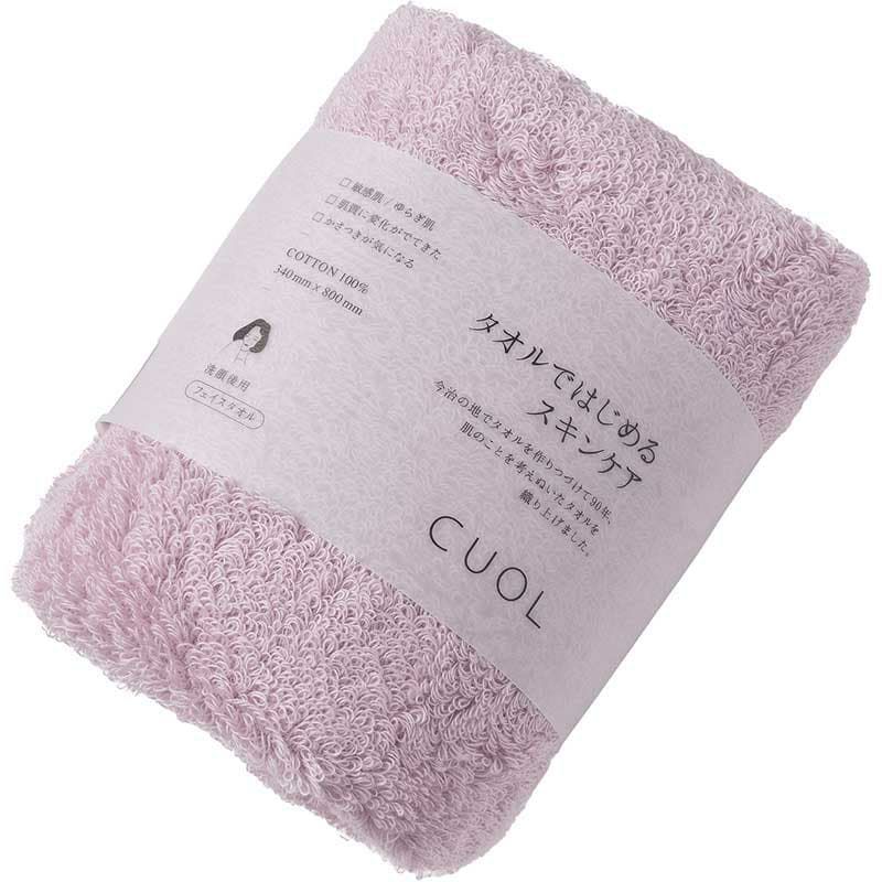 フェイスタオルCUOLの色：ピンク
